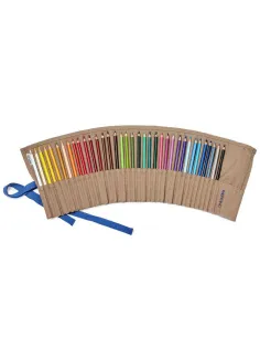 PORTALAPICES ENROLLABLE FABRIANO 36 LÁPICES HABANA 2
