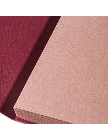 CUADERNO FABRIANO LEPORELLO 11 5X16 5 CM GRANATE