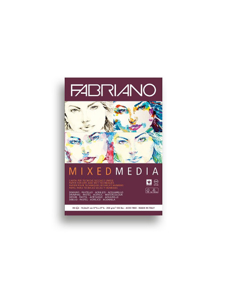 BLOC MIXED MEDIA FAB  14 8X21 250G 40H 19100502