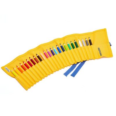 PORTALAPICES ENROLLABLE FABRIANO 24 LÁPICES LIMÓN