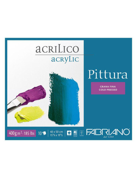 BLOC DIBUJO PITTURA FAB  25X35 400G 10H 40002535