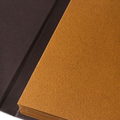 CUADERNO FABRIANO LEPORELLO 11 5X16 5 CM OCRE