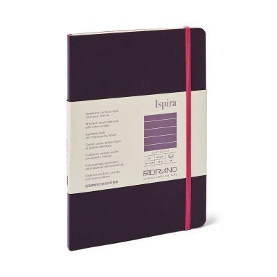 CUADERNO FABRIANO ISPIRA A5 CM 1 LÍNEA PURPURA