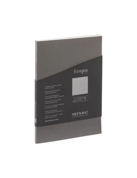 CUADERNO FABRIANO ECOQUA A5 PUNTOS ANTRACITA