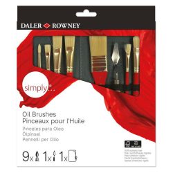SET 10 PINCELES DALER ROWNEY SIMPLY OLEO