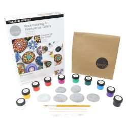 SET CREATIVO DALER ROWNEY PINTANDO PIEDRAS 2