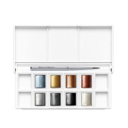 ACUARELA COTMAN PACK 8 COLORES METALICOS 2