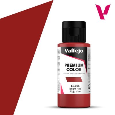 VALLEJO PREMIUM COLOR 60 ml Opaco Rojo Vivo