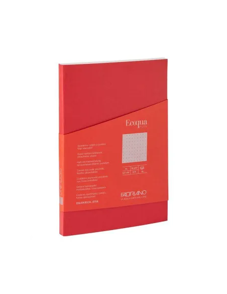 CUADERNO FABRIANO ECOQUA A5 PUNTOS FRAMBUESA 