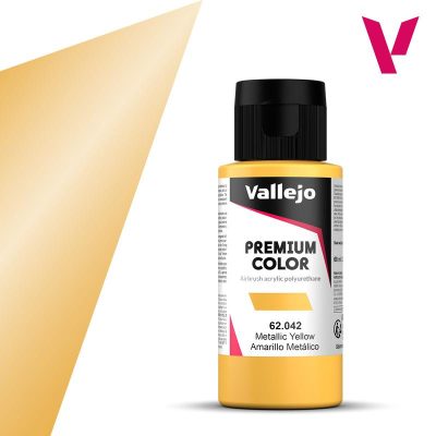 VALLEJO PREMIUM COLOR 60 ml METALICO Amarillo