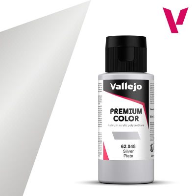 VALLEJO PREMIUM COLOR 60 ml METALICO Plata