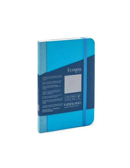 CUADERNO FABRIANO ECOQUA 9X14 CM LISO TURQUESA