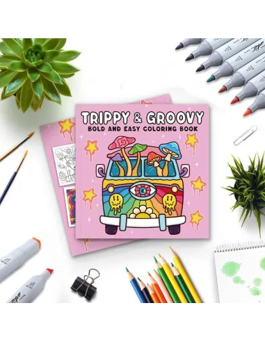 LIBRO DE MODA PARA COLOREAR MOD AA-0006 TRIPPY