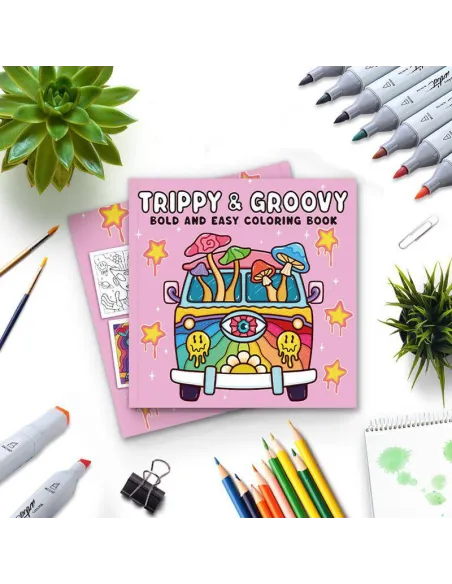 LIBRO DE MODA PARA COLOREAR MOD AA-0006 TRIPPY