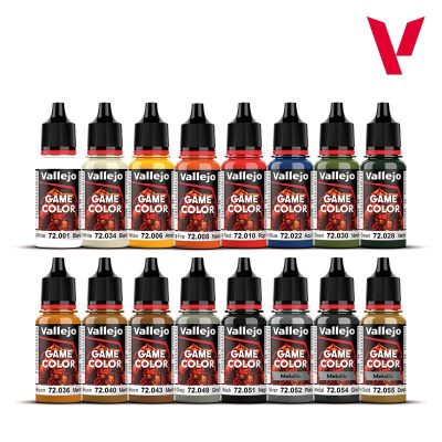 PINTURA VALLEJO GAME 18 ml 16 COLORES INTRODUCCION