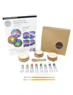 SET CREATIVO DALER ROWNEY PINTANDO MADERA 2