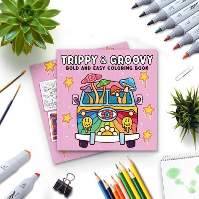 LIBRO DE MODA PARA COLOREAR MOD AA-0006 TRIPPY