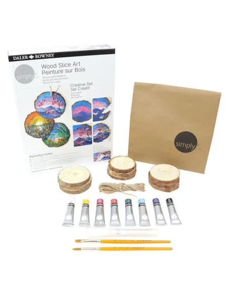 SET CREATIVO DALER ROWNEY PINTANDO MADERA