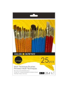 SET 25 PINCELES DALER ROWNEY SIMPLY MIX MEDIA