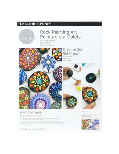 SET CREATIVO DALER ROWNEY PINTANDO PIEDRAS