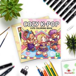LIBRO DE MODA PARA COLOREAR MOD AA-0009 K-POP