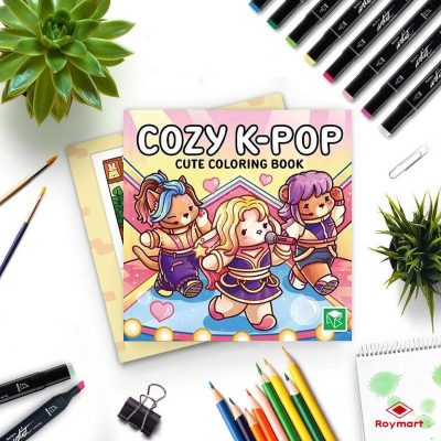 LIBRO DE MODA PARA COLOREAR MOD AA-0009 K-POP