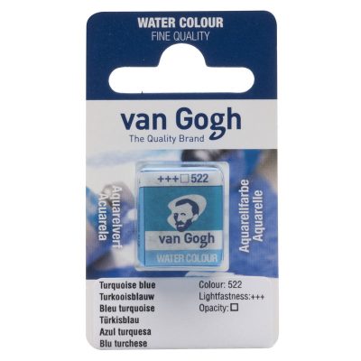 ACUARELA VAN GOGH AZUL TURQUESA 522