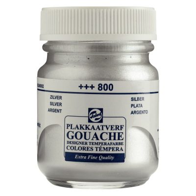 GOUACHE TALENS 50ML PLATA 800