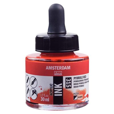 TINTA AMSTERDAM 30ML ROJO PYRROLE 315