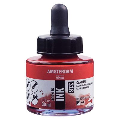 TINTA AMSTERDAM 30ML CARMIN 318