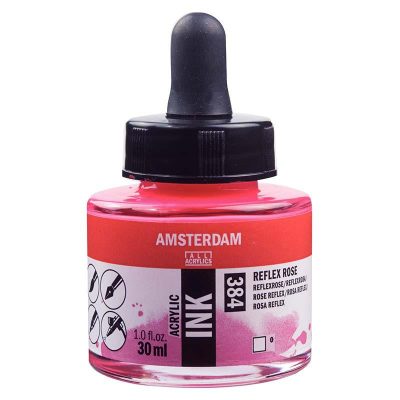 TINTA AMSTERDAM 30ML ROSA REFLEX 384