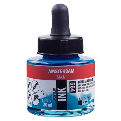 TINTA AMSTERDAM 30ML AZUL BRILL 564