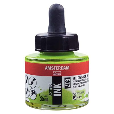 TINTA AMSTERDAM 30ML VERDE AMARIL  617