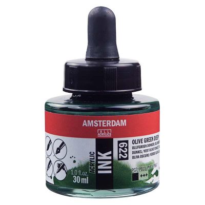 TINTA AMSTERDAM 30ML VERDE OLIVA OS 622