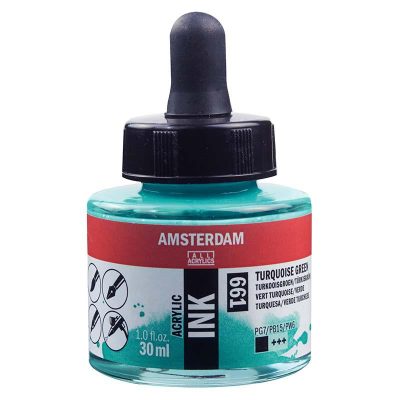 TINTA AMSTERDAM 30ML VERDE TURQ  661