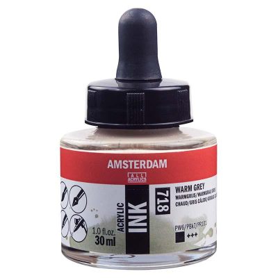 TINTA AMSTERDAM 30ML GRIS CALIDO 718