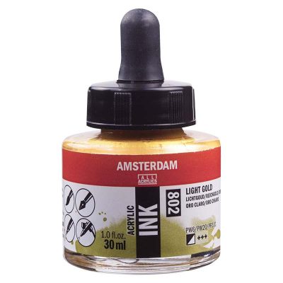 TINTA AMSTERDAM 30ML ORO CLARO 802
