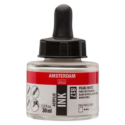 TINTA AMSTERDAM 30ML BLANCO PERLA 817