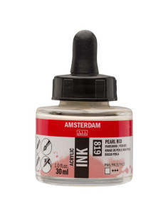 TINTA AMSTERDAM 30ML ROJO PERLA 819