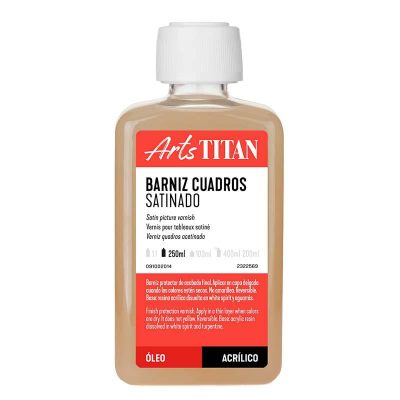 BARNIZ CUADROS SATINADO TITAN 250ML