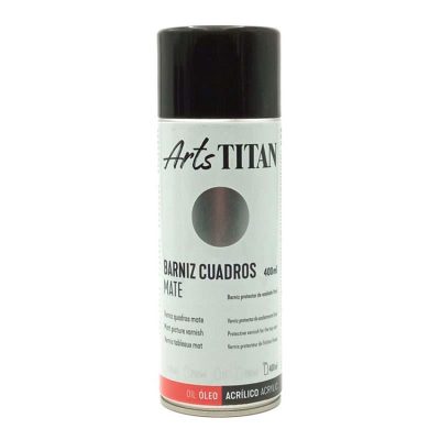 BARNIZ CUADROS MATE TITAN SPRAY 400ML