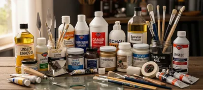 Mediums y barnices